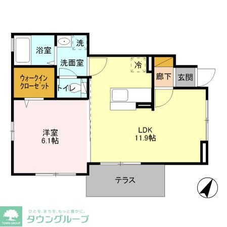 ウィット太子堂の物件間取画像
